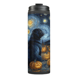 Bouteilles Isothermes Carlin noir chien de la nuit étoilée de van gogh h