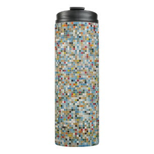 Bouteilles Isothermes Carré Mosaïque Motif de carreaux multicolores (Pho