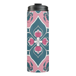 Bouteilles Isothermes Carreau Art Nouveau motif floral