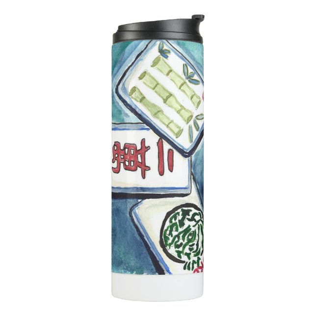 Bouteilles Isothermes Carreaux bleus (Tourné sur la gauche)