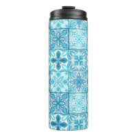 Carreaux décorés en bleu et blanc