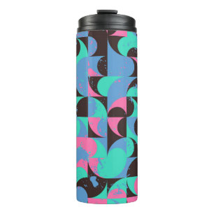 Bouteilles Isothermes Carreaux vintages Neon Rose Green