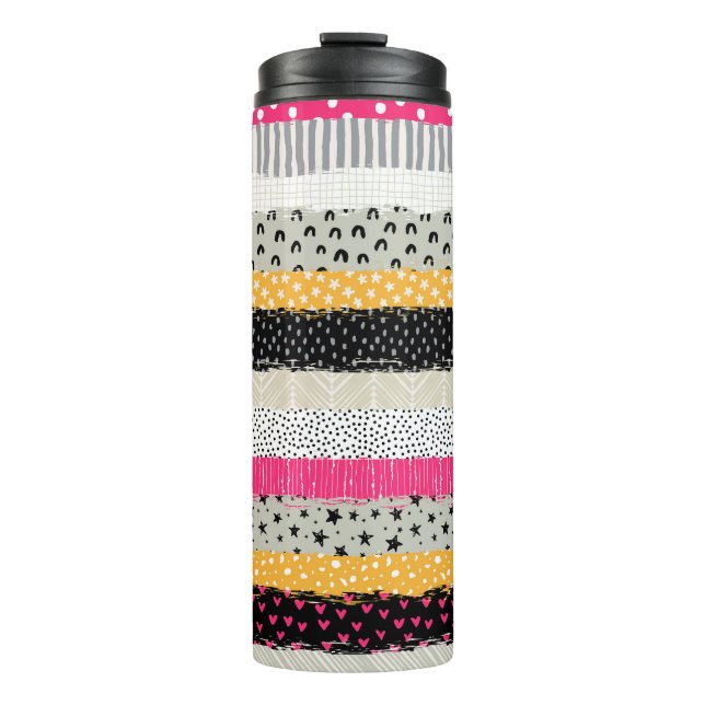 Bouteilles Isothermes Carrelage en Patchwork : Conception Versatile Sans (Devant)