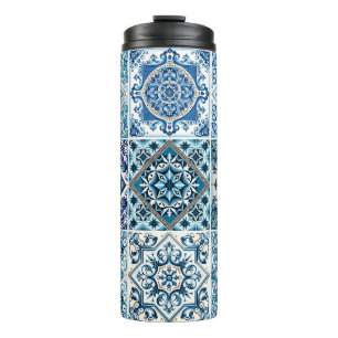 Bouteilles Isothermes Carrelage méditerranéen, Portugais, Azulejo, Majol