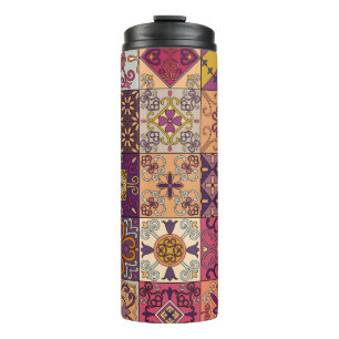 Bouteilles Isothermes Carrelage portugais : motif de style talavera.