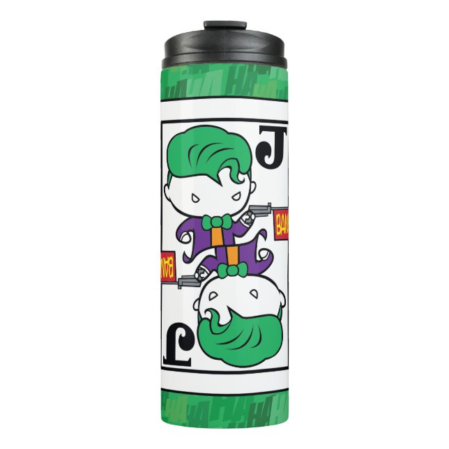 Bouteilles Isothermes Carte de jeu Chibi Joker (Devant)