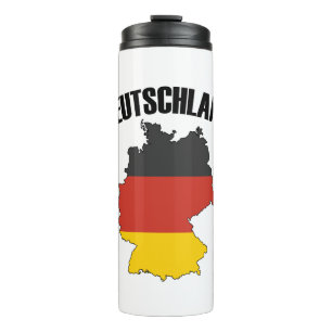 Bouteilles Isothermes Carte Deutschland - Drapeau allemand - Allemagne V