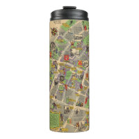 Carte d'Oxford, Angleterre (chemins de fer