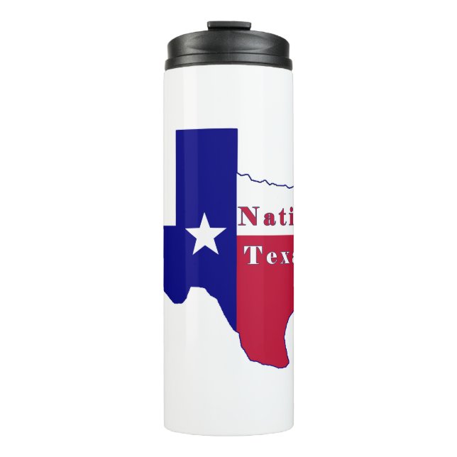 Bouteilles Isothermes Carte du drapeau texan natif (Devant)