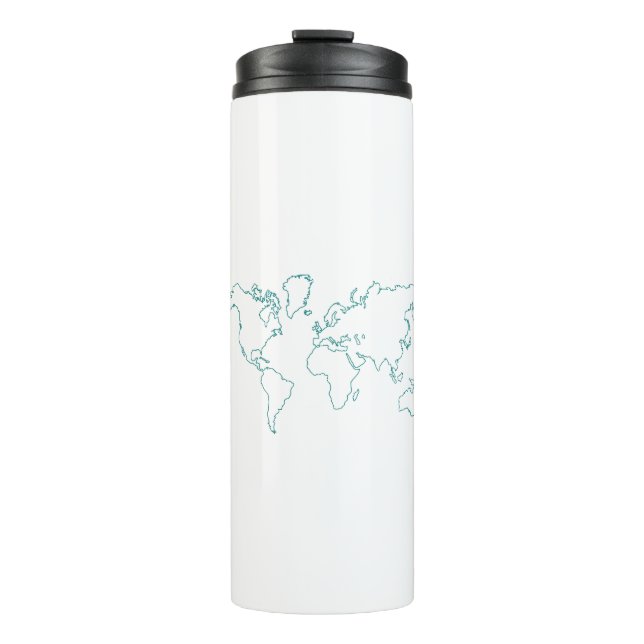 Bouteilles Isothermes Carte du monde (Devant)