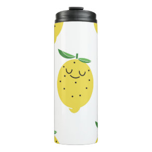 Bouteilles Isothermes Carton au citron mignon : Vintage sans couture