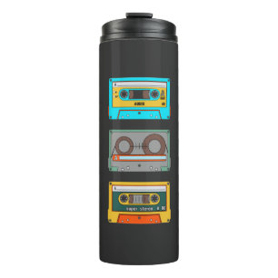 Bouteilles Isothermes Cassettes colorées rétro Nostalgie des années 80