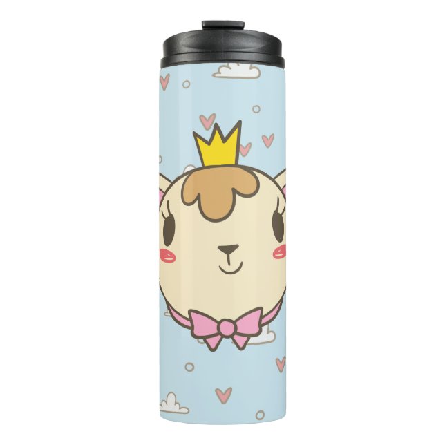 Bouteilles Isothermes Cat cloud heart texture kitten (Devant)