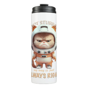 Bouteilles Isothermes Cat Kitten Je ne suis pas têtu Mon chemin est touj