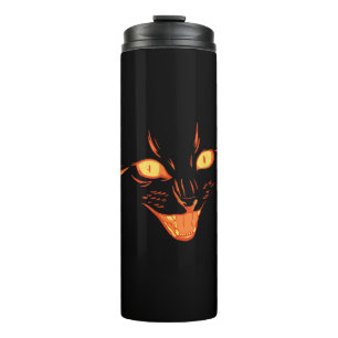 Bouteilles Isothermes Cat noir effrayant visage Halloween Costume Amoure