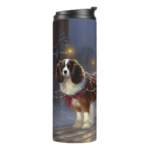 Bouteilles Isothermes Cavalier King Charles Spaniel Noël Festif
