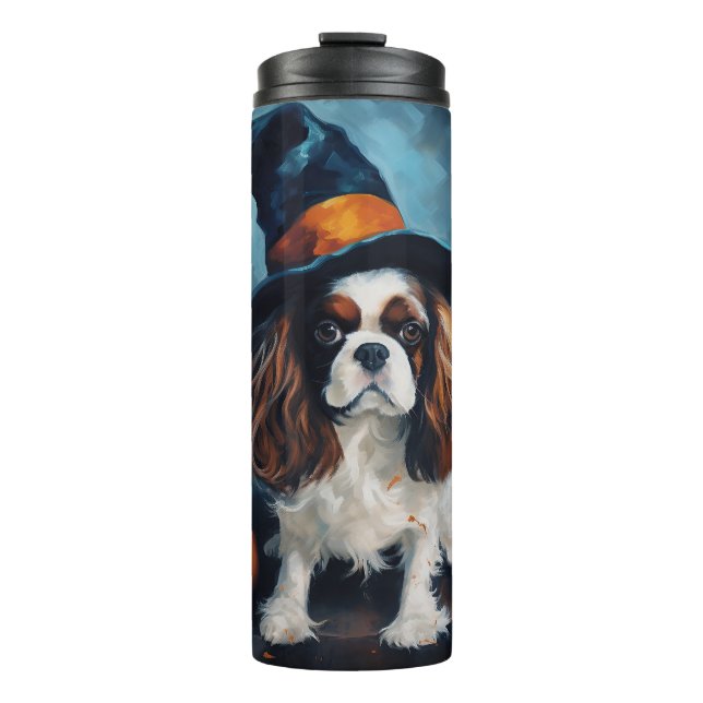 Bouteilles Isothermes Cavalier King Citrouilles Halloween effrayant (Devant)
