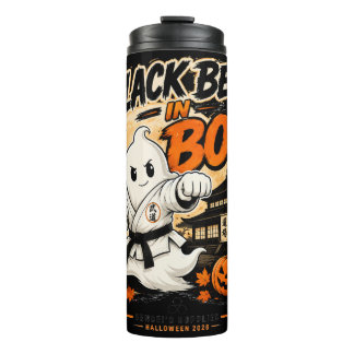 Bouteilles Isothermes Ceinture noire en Boo Halloween Karate Tumbler
