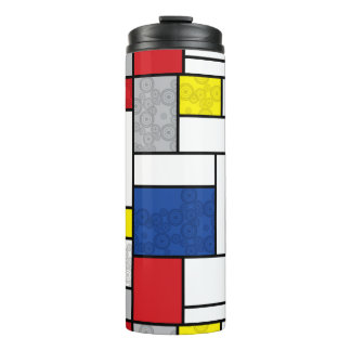 Bouteilles Isothermes Cercles Rétro Mondrian Art Mod Minimaliste De Stij