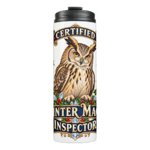 Bouteilles Isothermes Certified Winter Magic Inspector Owl Wreath
