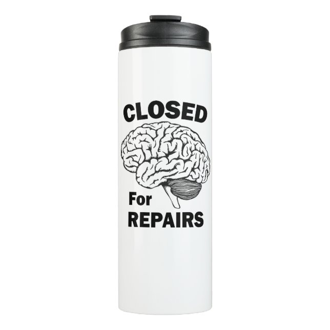 Bouteilles Isothermes Cerveau Fermé Pour Réparations (Devant)