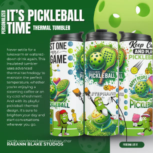 Bouteilles Isothermes C'est l'heure du Pickleball personnalisé