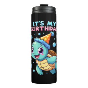 Bouteilles Isothermes C'est mon anniversaire jolie tortue de mer océan a