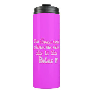 Bouteilles Isothermes Cette reine ne suit jamais le rose chaud