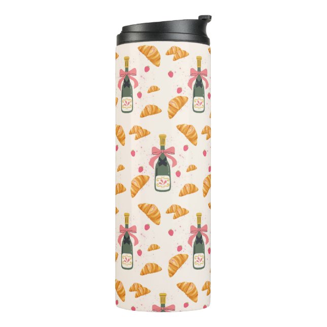 Bouteilles Isothermes Champagne et Croissants (Tourné sur la gauche)