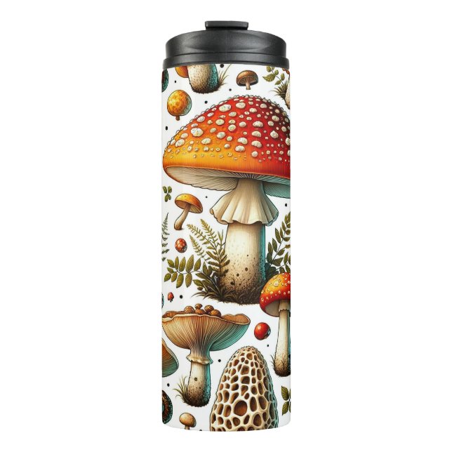 Bouteilles Isothermes Champignons Sauvages Fantaisistes (Devant)