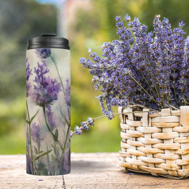Bouteilles Isothermes Champs de Lavande Tranquille Paruline Thermique (Tranquill Lavender Fields Tumbler

This tumbler stands as a testament to both utility and beauty)