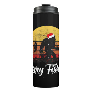 Bouteilles Isothermes Chapeau de Noël de Bigfoot Santa Joyeux Fishmas Vi