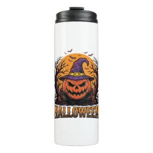 Bouteilles Isothermes Chapeau de sorcière de citrouille Halloween vintag