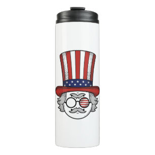 Bouteilles Isothermes Chapeau haut de forme à l'envers patriotique dessi