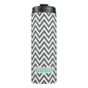 Bouteilles Isothermes Charbon et Aqua Chevron Monogram