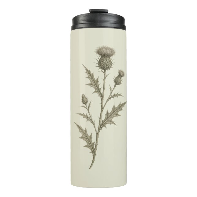 Bouteilles Isothermes Chardon Vert Vintage (Devant)