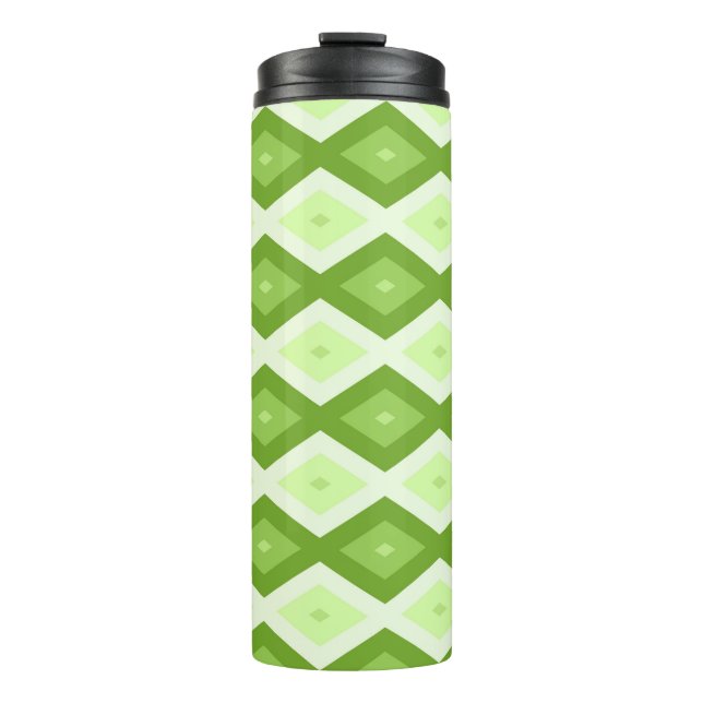 Bouteilles Isothermes Chartreuse green diamond pattern (Devant)
