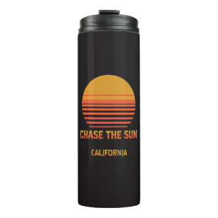 Bouteilles Isothermes Chase The Sun Retro Sunset 70s Modèle personnalisé