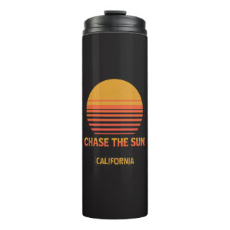 Bouteilles Isothermes Chase The Sun Retro Sunset 70s Modèle personnalisé