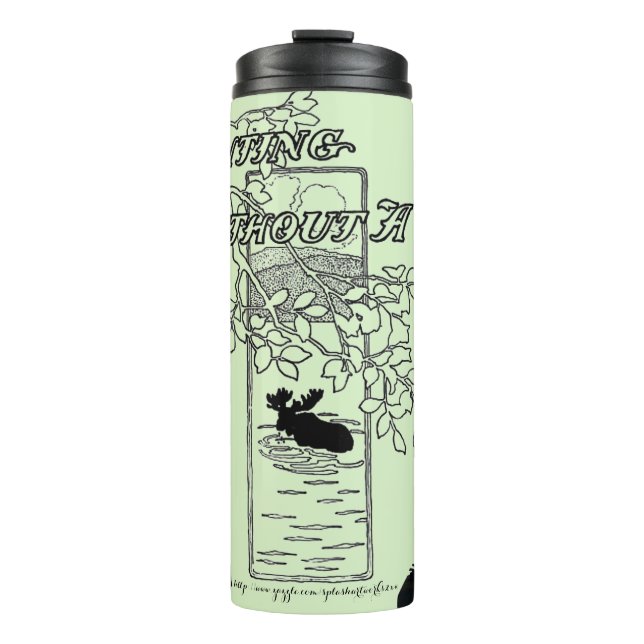 Bouteilles Isothermes "Chasse sans bouffée de caméra" (Devant)