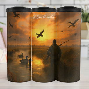 Bouteilles Isothermes Chasseur à Sunset Marsh avec canards