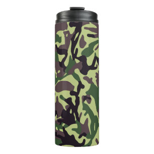 Bouteilles Isothermes Chasseurs Motif Camo Vert