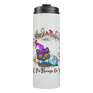 Bouteilles Isothermes Chat aux sorcières mignonne et Punny