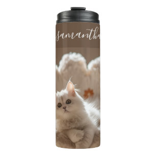 Bouteilles Isothermes Chat blanc majestueux
