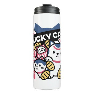 Bouteilles Isothermes Chat Chanceux Maneki Neko – Chat de Fortune Japona