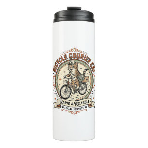 Bouteilles Isothermes Chat coursier à vélo Chat coursier à vélo Vintage