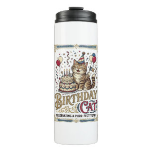 Bouteilles Isothermes Chat d'anniversaire Chat d'anniversaire Âge Art ve