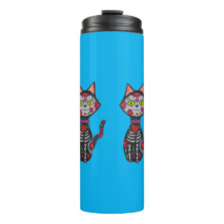Bouteilles Isothermes Chat de Dia de Los Muertos