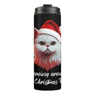 Bouteilles Isothermes Chat de Noël mignon Femmes Hommes Enfants Drôle Ch