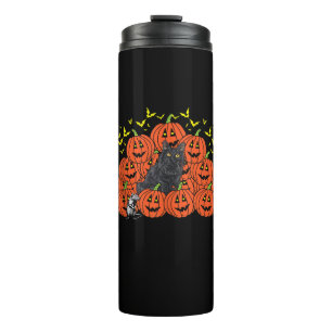 Bouteilles Isothermes Chat de Sibérie citrouille Halloween Kitten Jack O